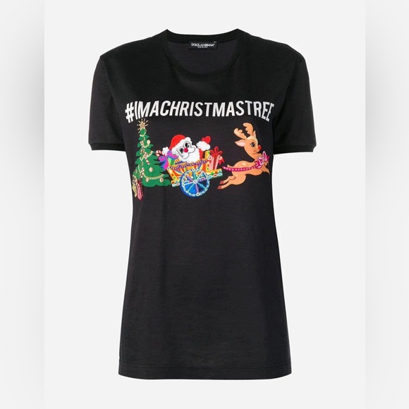 DOLCE & GABBANA #IAMACHRISTMASTREE T-SHIRT - Picture 4 of 11